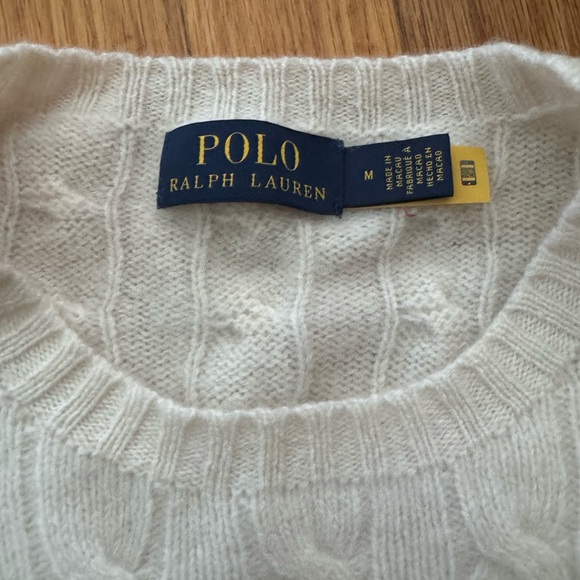 Ralph Lauren Cream Cable Knit Sweater - Picture 7 of 10
